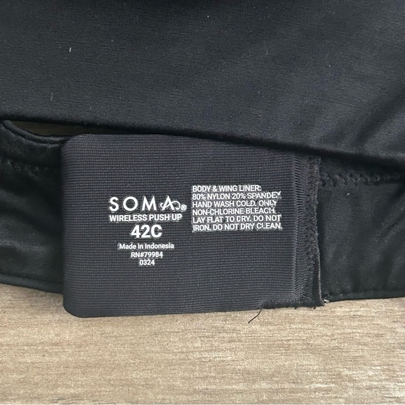 Soma Black Bra | Size 42C - Picture 3 of 3
